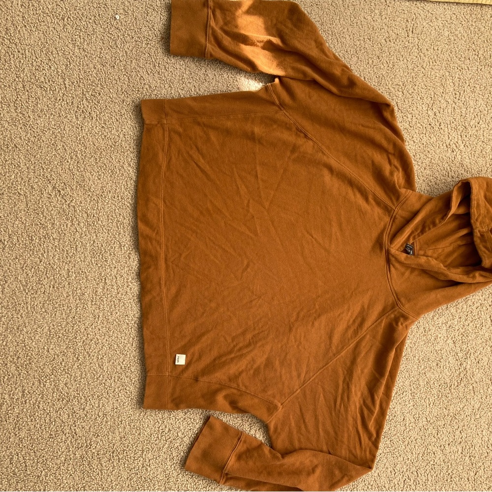 Vuori Caramel Brown Hooded Pullover